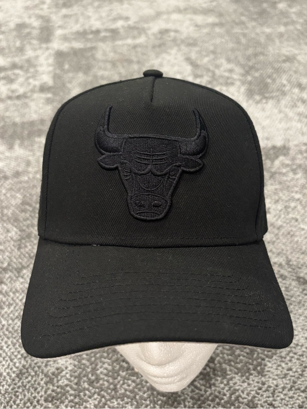 New Era Chicago Bulls Triple Black A-Frame Adjustable OSFA Snapback Hat